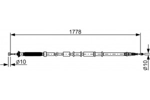 Bosch Ντίζα, Φρένο Ακινητοποίησης - 1 987 482 509