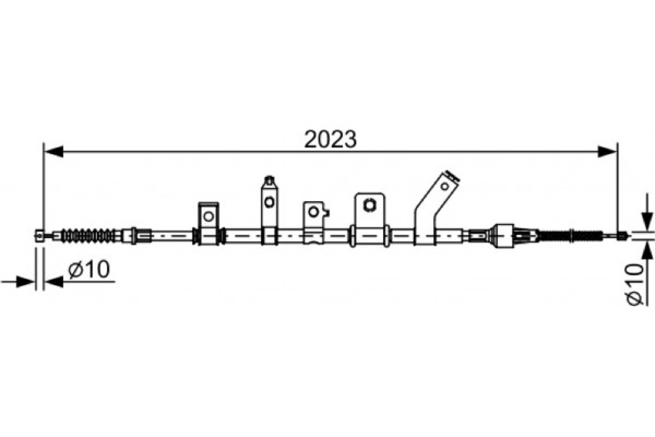 Bosch Ντίζα, Φρένο Ακινητοποίησης - 1 987 482 515 Bosch Ντίζα, Φρένο Ακινητοποίησης - 1 987 482 515
