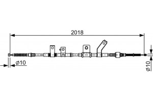 Bosch Ντίζα, Φρένο Ακινητοποίησης - 1 987 482 516