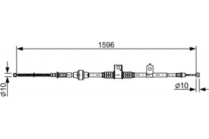 Bosch Ντίζα, Φρένο Ακινητοποίησης - 1 987 482 520