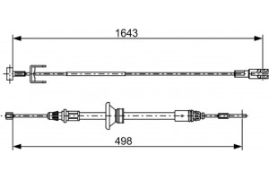 Bosch Ντίζα, Φρένο Ακινητοποίησης - 1 987 482 525