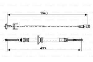 Bosch Ντίζα, Φρένο Ακινητοποίησης - 1 987 482 525