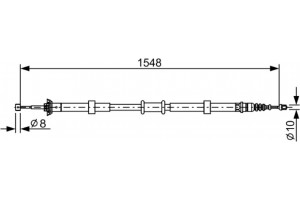 Bosch Ντίζα, Φρένο Ακινητοποίησης - 1 987 482 528