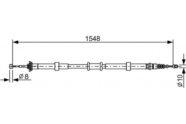 Bosch Ντίζα, Φρένο Ακινητοποίησης - 1 987 482 528 Bosch Ντίζα, Φρένο Ακινητοποίησης - 1 987 482 528