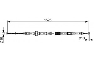 Bosch Ντίζα, Φρένο Ακινητοποίησης - 1 987 482 534
