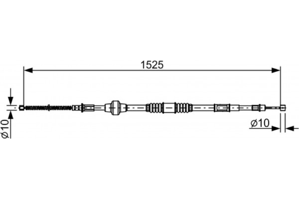 Bosch Ντίζα, Φρένο Ακινητοποίησης - 1 987 482 534 Bosch Ντίζα, Φρένο Ακινητοποίησης - 1 987 482 534