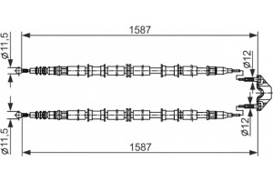 Bosch Ντίζα, Φρένο Ακινητοποίησης - 1 987 482 537