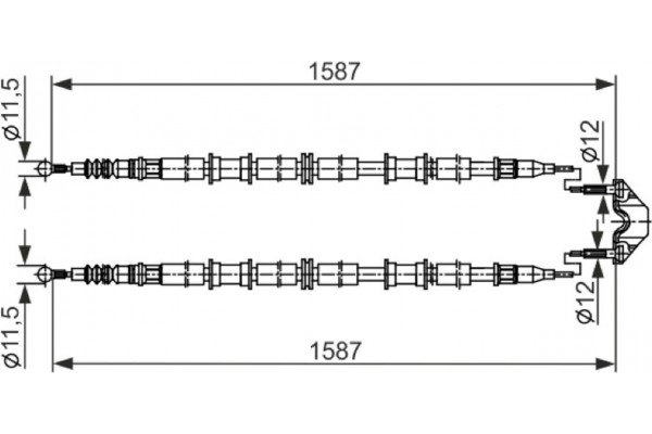 Bosch Ντίζα, Φρένο Ακινητοποίησης - 1 987 482 537