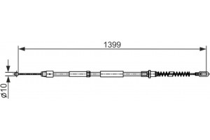Bosch Ντίζα, Φρένο Ακινητοποίησης - 1 987 482 539