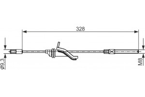 Bosch Ντίζα, Φρένο Ακινητοποίησης - 1 987 482 545
