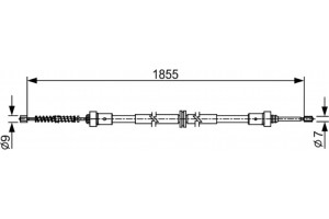 Bosch Ντίζα, Φρένο Ακινητοποίησης - 1 987 482 546