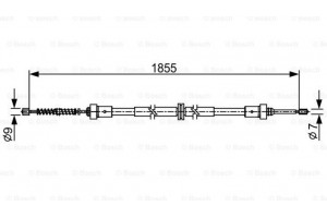 Bosch Ντίζα, Φρένο Ακινητοποίησης - 1 987 482 546