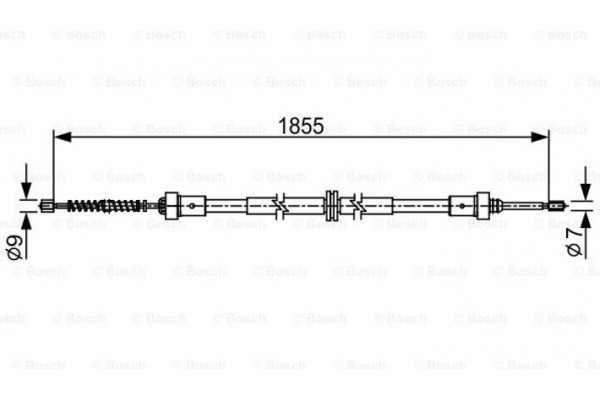 Bosch Ντίζα, Φρένο Ακινητοποίησης - 1 987 482 546