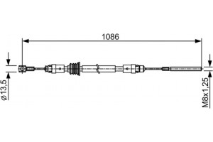 Bosch Ντίζα, Φρένο Ακινητοποίησης - 1 987 482 547