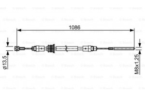 Bosch Ντίζα, Φρένο Ακινητοποίησης - 1 987 482 547