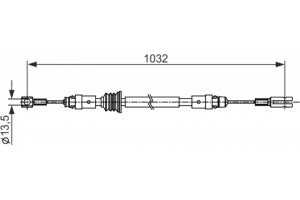 Bosch Ντίζα, Φρένο Ακινητοποίησης - 1 987 482 548