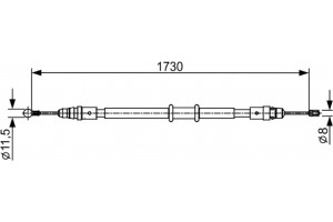 Bosch Ντίζα, Φρένο Ακινητοποίησης - 1 987 482 549