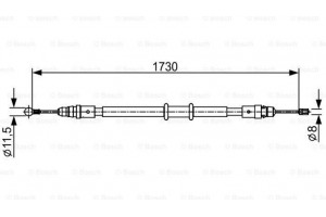 Bosch Ντίζα, Φρένο Ακινητοποίησης - 1 987 482 549
