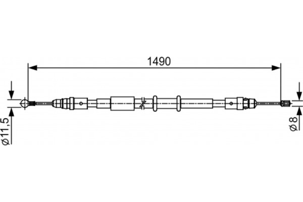 Bosch Ντίζα, Φρένο Ακινητοποίησης - 1 987 482 553