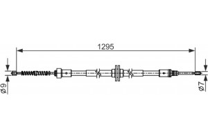Bosch Ντίζα, Φρένο Ακινητοποίησης - 1 987 482 558