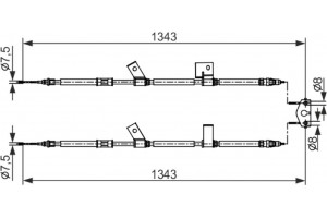 Bosch Ντίζα, Φρένο Ακινητοποίησης - 1 987 482 564
