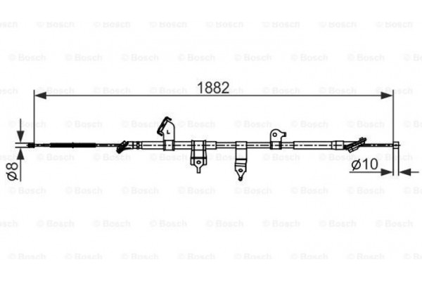 Bosch Ντίζα, Φρένο Ακινητοποίησης - 1 987 482 567