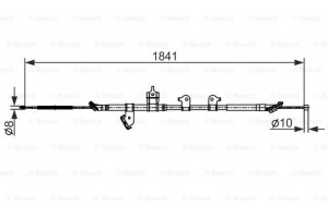 Bosch Ντίζα, Φρένο Ακινητοποίησης - 1 987 482 568