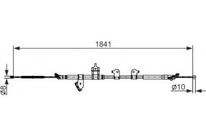 Bosch Ντίζα, Φρένο Ακινητοποίησης - 1 987 482 568
