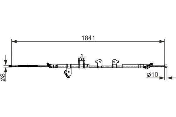 Bosch Ντίζα, Φρένο Ακινητοποίησης - 1 987 482 568