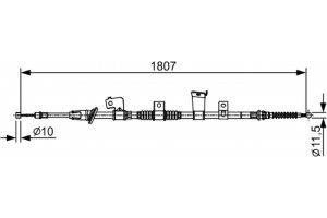 Bosch Ντίζα, Φρένο Ακινητοποίησης - 1 987 482 569