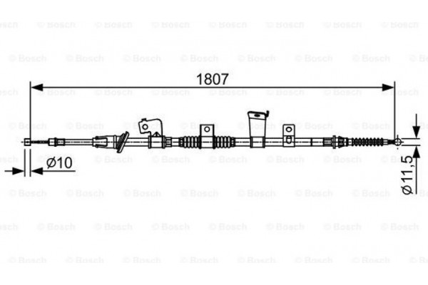 Bosch Ντίζα, Φρένο Ακινητοποίησης - 1 987 482 569