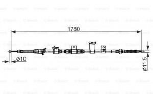 Bosch Ντίζα, Φρένο Ακινητοποίησης - 1 987 482 570