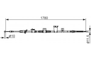 Bosch Ντίζα, Φρένο Ακινητοποίησης - 1 987 482 570