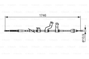 Bosch Ντίζα, Φρένο Ακινητοποίησης - 1 987 482 572