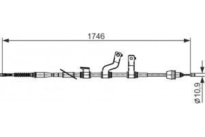 Bosch Ντίζα, Φρένο Ακινητοποίησης - 1 987 482 572