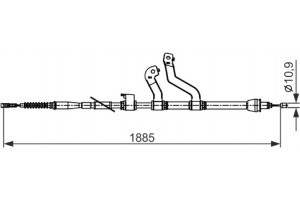 Bosch Ντίζα, Φρένο Ακινητοποίησης - 1 987 482 573