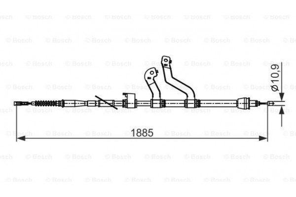 Bosch Ντίζα, Φρένο Ακινητοποίησης - 1 987 482 573