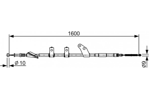 Bosch Ντίζα, Φρένο Ακινητοποίησης - 1 987 482 574 Bosch Ντίζα, Φρένο Ακινητοποίησης - 1 987 482 574