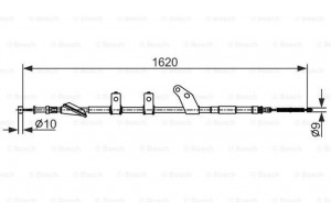 Bosch Ντίζα, Φρένο Ακινητοποίησης - 1 987 482 575
