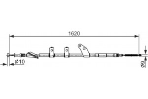Bosch Ντίζα, Φρένο Ακινητοποίησης - 1 987 482 575
