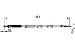 Bosch Ντίζα, Φρένο Ακινητοποίησης - 1 987 482 581