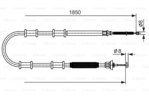 Bosch Ντίζα, Φρένο Ακινητοποίησης - 1 987 482 592