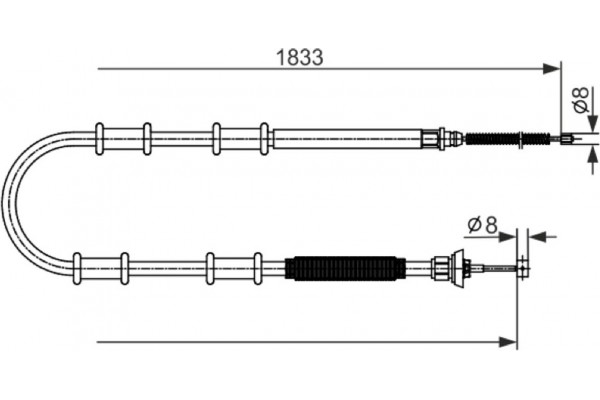 Bosch Ντίζα, Φρένο Ακινητοποίησης - 1 987 482 593