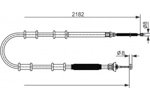 Bosch Ντίζα, Φρένο Ακινητοποίησης - 1 987 482 594