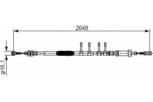 Bosch Ντίζα, Φρένο Ακινητοποίησης - 1 987 482 596