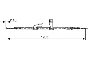 Bosch Ντίζα, Φρένο Ακινητοποίησης - 1 987 482 617