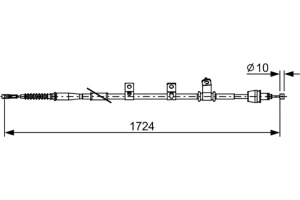 Bosch Ντίζα, Φρένο Ακινητοποίησης - 1 987 482 619