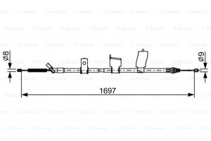 Bosch Ντίζα, Φρένο Ακινητοποίησης - 1 987 482 627