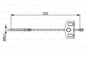 Bosch Ντίζα, Φρένο Ακινητοποίησης - 1 987 482 629