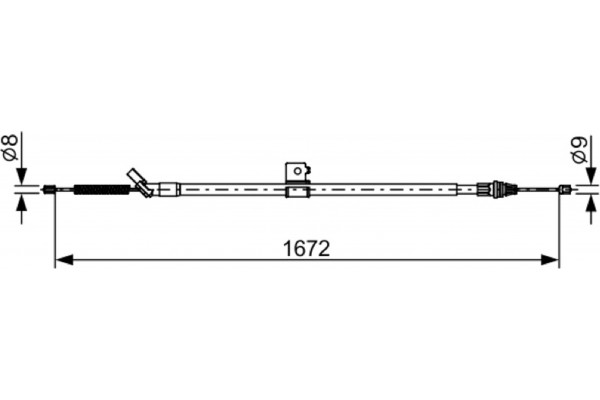 Bosch Ντίζα, Φρένο Ακινητοποίησης - 1 987 482 630